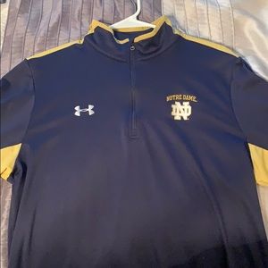 Men’s Under Armour Notre Dame 1/4 ZIP Large